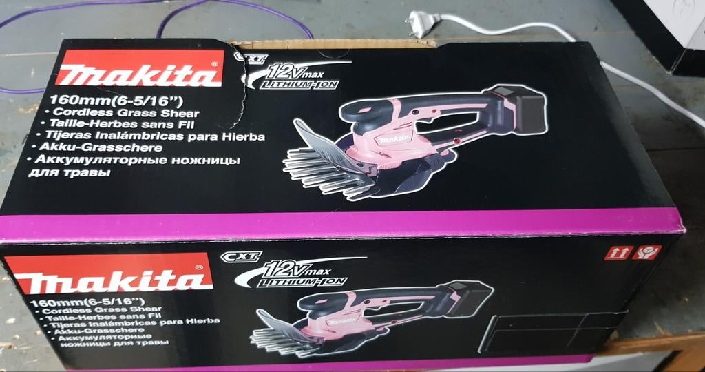 Makita 12V gras- en buxusschaar, Ophalen, Nieuw, Accu, Makita