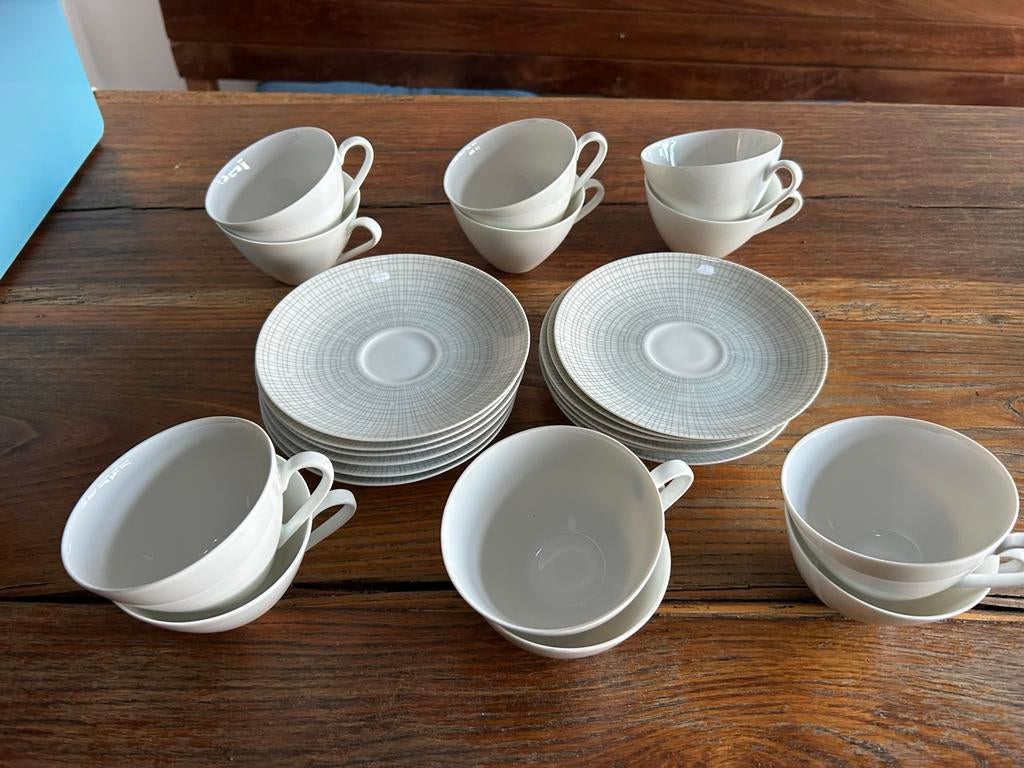 Arzberg Filigran Kop en Schotel - 12 Stuks, Gebruikt, Verzenden, Overige stijlen, Kop(pen) en/of Schotel(s)