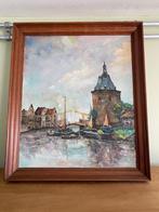 Schilderij Enkhuizen: Drommedaris en havengezicht, Ophalen of Verzenden