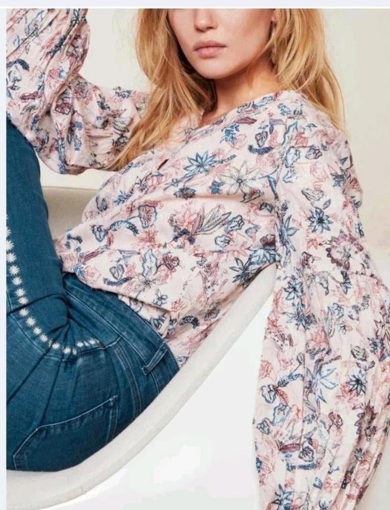 Fabienne Chapot Eva wide leg broek maat 26 *nieuw *, Blauw, Nieuw, Ophalen of Verzenden, Fabienne Chapot
