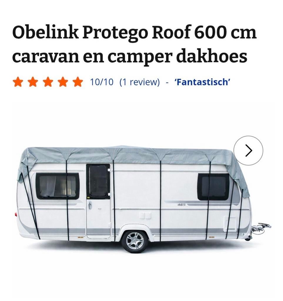 Obelink Protego Roof 600 cm caravan en camper dakhoes, Ophalen of Verzenden, Gebruikt