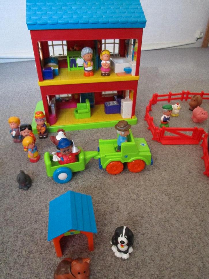 Happy Land Speel SET MET....., Kinderen en Baby's, Speelgoed | Babyspeelgoed, Zo goed als nieuw, Overige typen, Met geluid, Met wieltjes