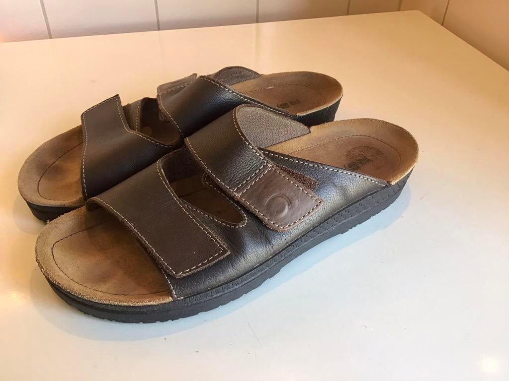 Als nieuwe prachtige leren slippers van Rohde, maat 42, Ophalen of Verzenden, Zo goed als nieuw