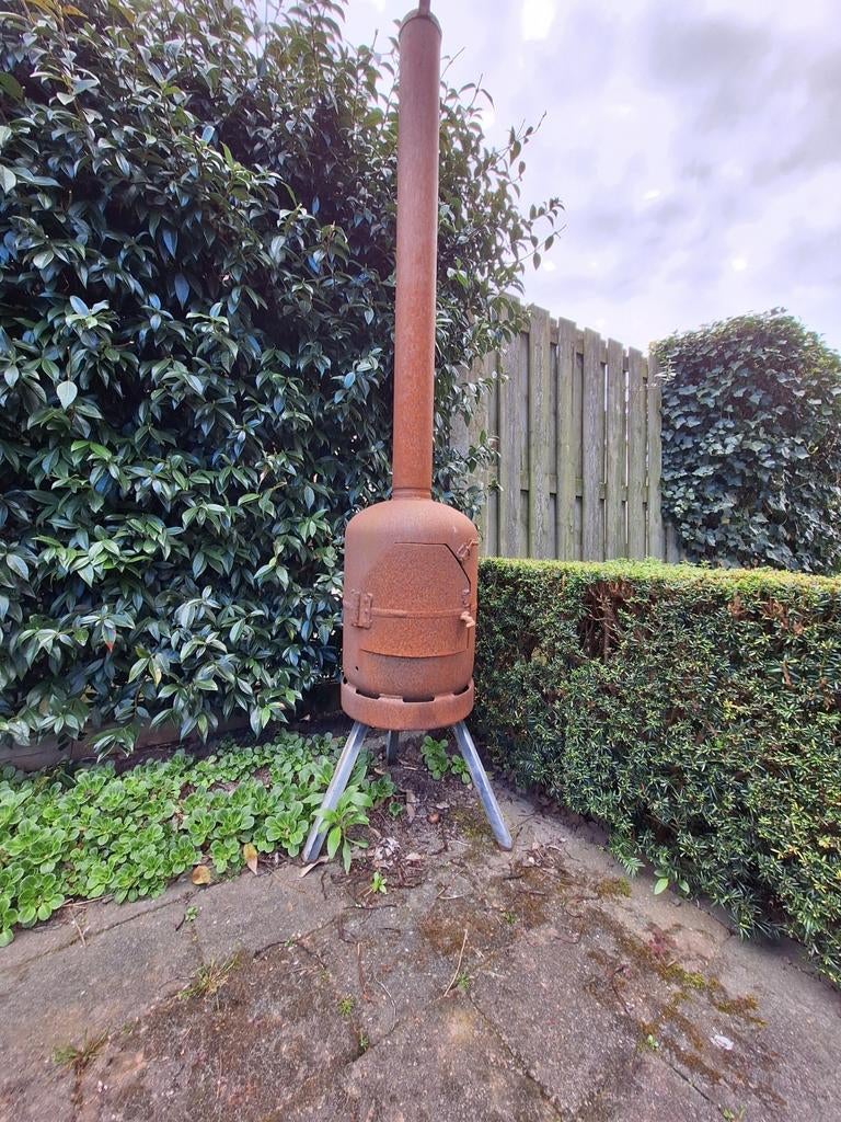 Tuinhaard roestkleur, Ophalen