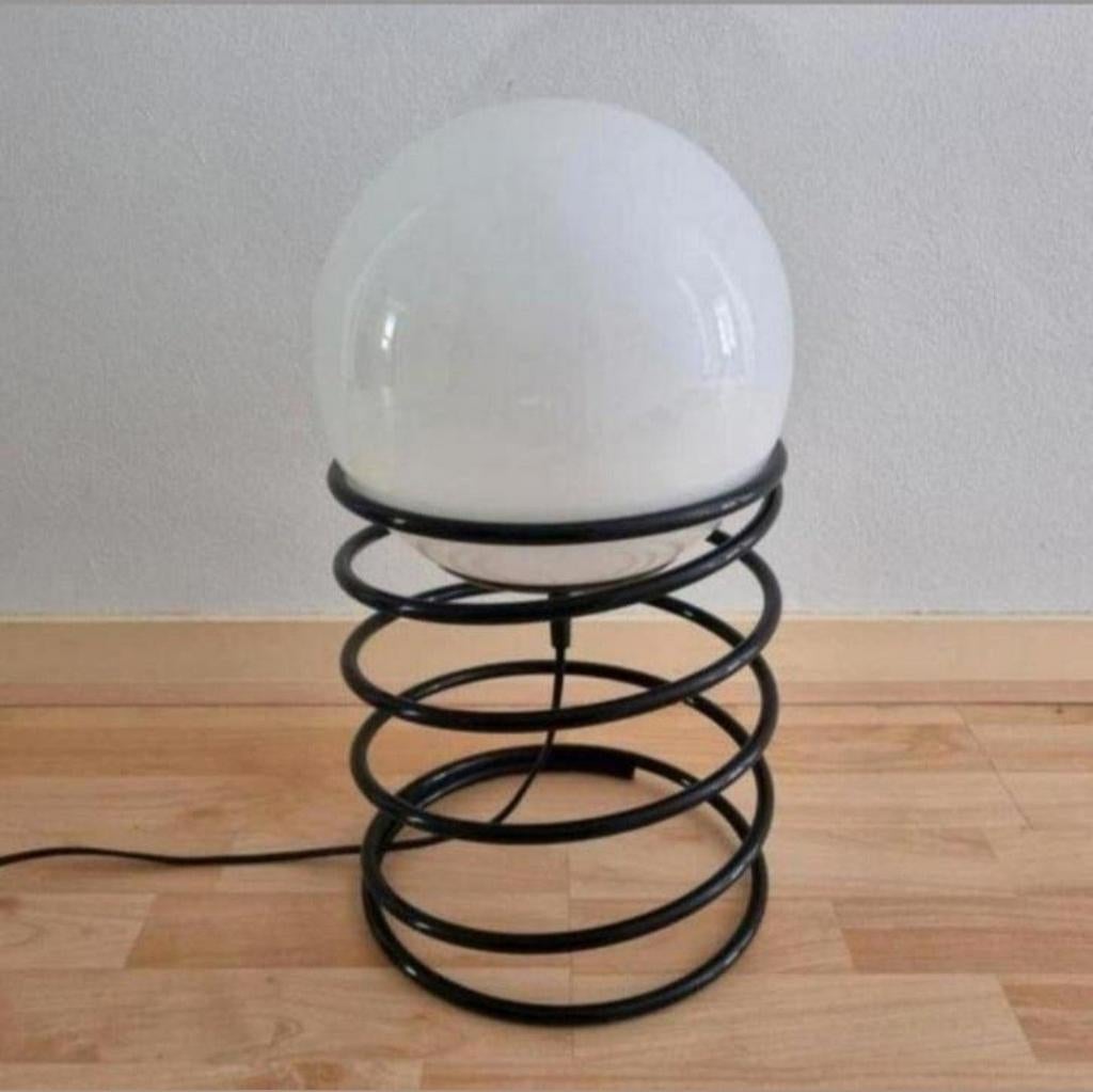 Woja design zwarte spiraal lamp, Ophalen of Verzenden, Zo goed als nieuw