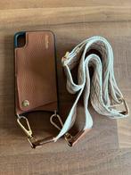 Telefoonhoesje Dutchies, bruin leer met koord iPhone XR, Ophalen, Zo goed als nieuw, IPhone XR, Frontje of Cover