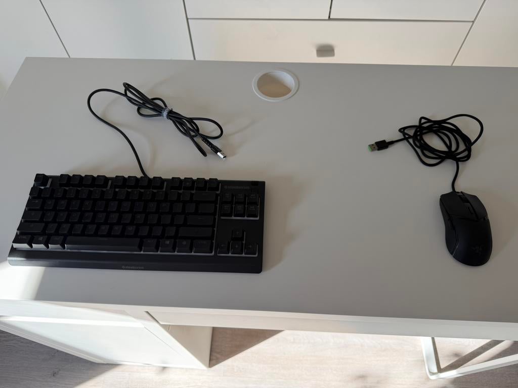 Zgan: Razer Cobra & SteelSeries Apex 3 TKL, Computers en Software, Toetsenborden, Zo goed als nieuw, Gaming toetsenbord, Ophalen of Verzenden