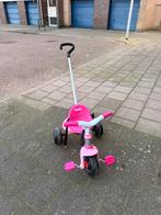 Smoby driewieler met duwstang, Ophalen, Zo goed als nieuw, Duwstang