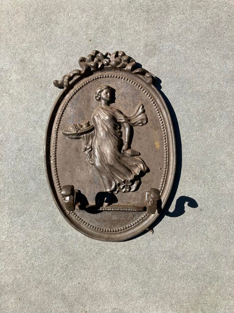 Decoratief gietijzeren ornament met ophanghaken, Ophalen of Verzenden