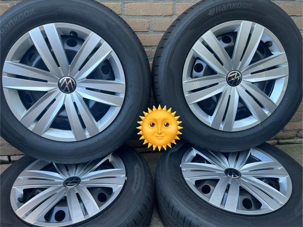 NIEUWE 16” orig Vw Caddy Hankook zometset paas ook …, Bestelwagen, 16 inch, Banden en Velgen, Nieuw