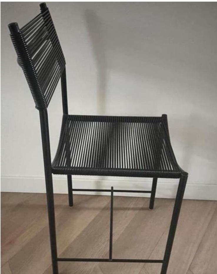 4 Spaghetti stoelen van het merk Alias Giandomenico Belotti., Ophalen, Zwart, Zo goed als nieuw, Vier