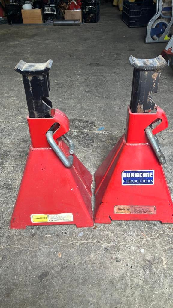 2 sets auto bokken / jackstands 6 ton, Ophalen, Gebruikt