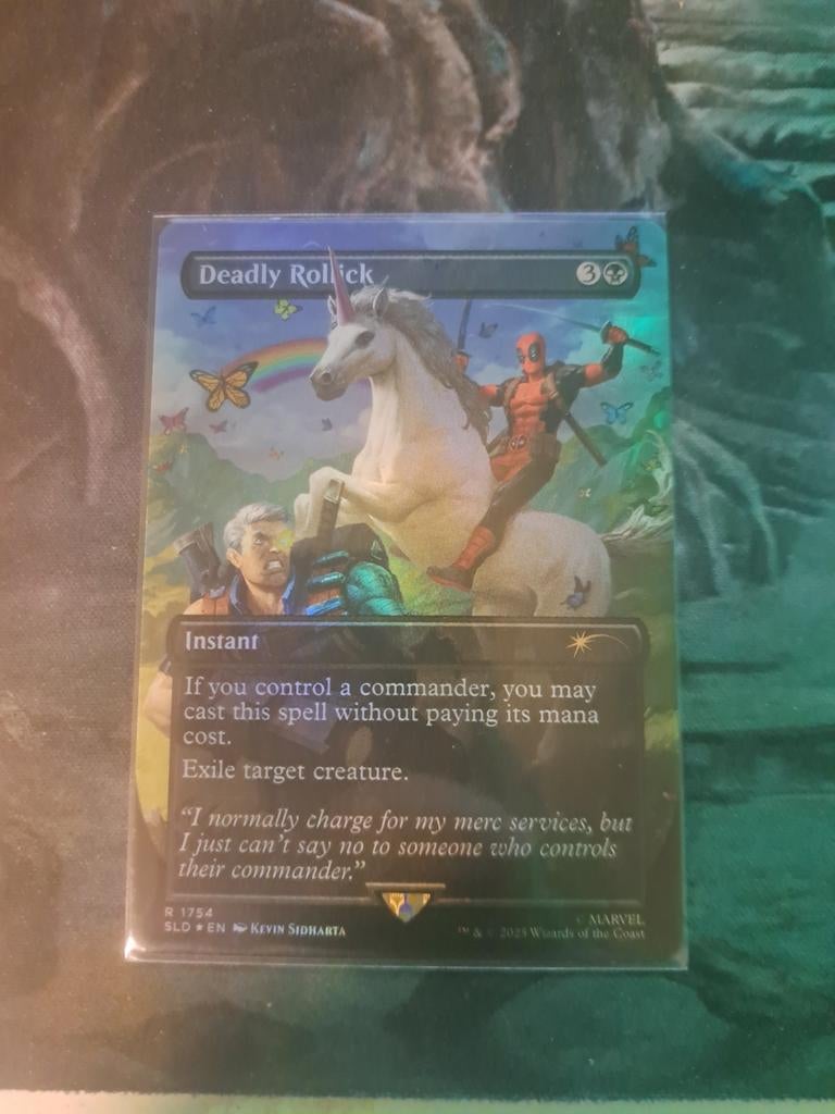 Deadly Rollick FOIL, Hobby en Vrije tijd, Verzamelkaartspellen | Magic the Gathering, Zo goed als nieuw, Foil, Ophalen of Verzenden