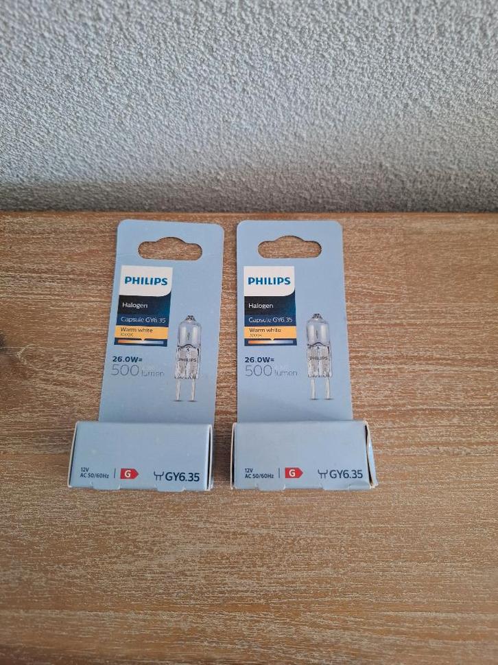Philips halogeen capsule 26W GY6.35 12V 1, Huis en Inrichting, Lampen | Losse lampen, Nieuw, Halogeen (gloei)lamp, 30 tot 60 watt
