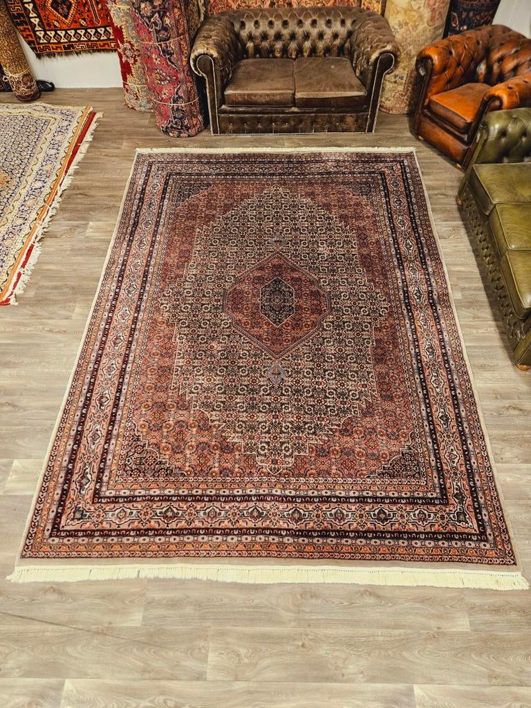 Perzisch Handgeknoopt Bidjar Tapijt. Prachtige kleuren!, Huis en Inrichting, Crème, Perzisch, 200 cm of meer, Ophalen of Verzenden