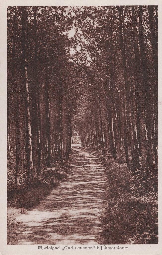 Amersfoort – Rijwielpad ‘Oud-Leusden’., Ophalen of Verzenden, 1920 tot 1940, Ongelopen, Utrecht