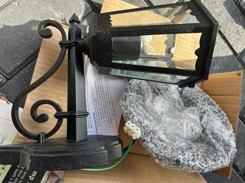 Gepoedercoated buitenlamp, Tuin en Terras, Buitenverlichting, Minder dan 50 watt, Wandlamp, Aluminium, Ophalen of Verzenden