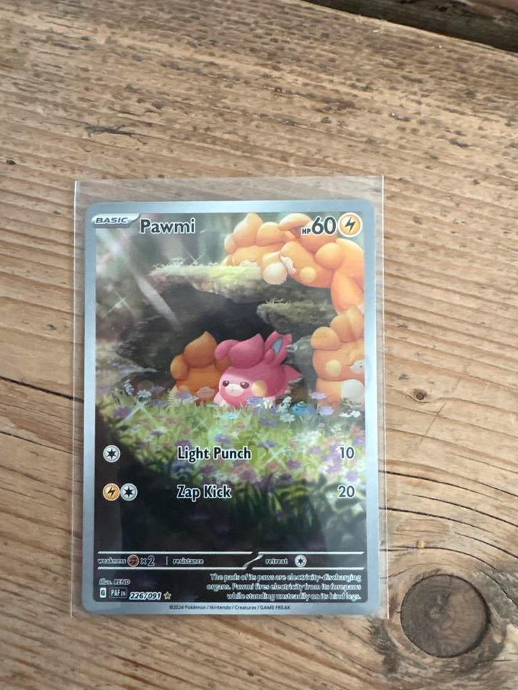Pokémon Kaart: Pawmi (226/091) - Nieuwstaat, Hobby en Vrije tijd, Verzamelkaartspellen | Pokémon, Zo goed als nieuw, Losse kaart