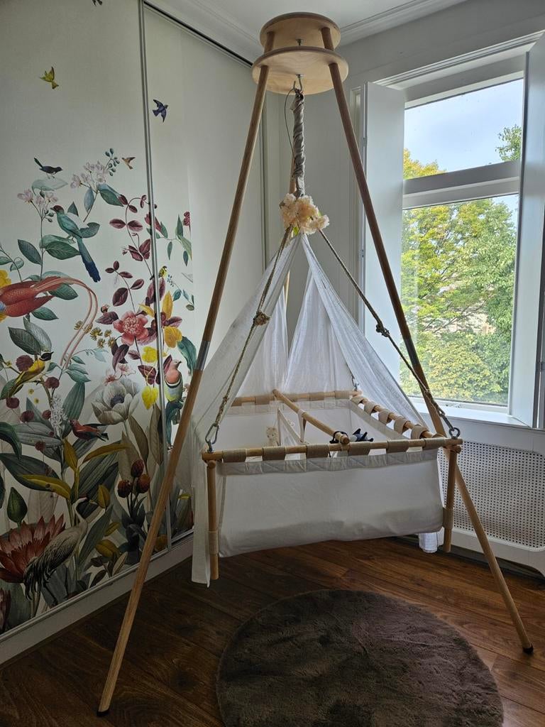 Tweeling hangwieg, Ophalen, Zo goed als nieuw, Wieg