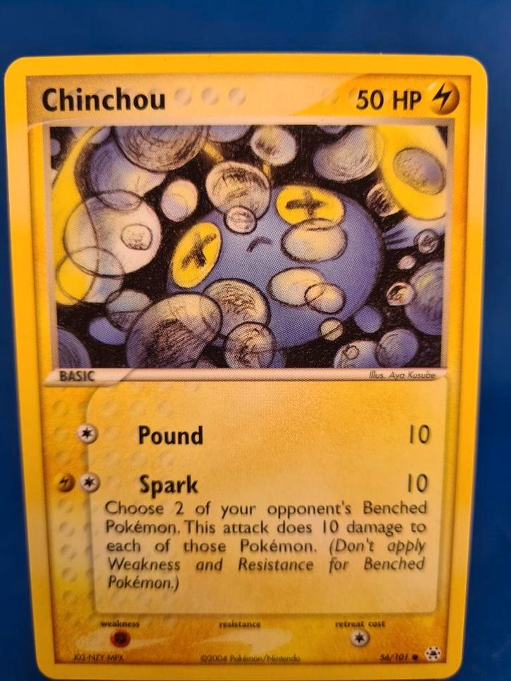 Chinchou 56/101 - Hidden Legends, Hobby en Vrije tijd, Verzamelkaartspellen | Pokémon, Gebruikt, Verzenden