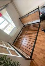 Twijfelaar Bed, Huis en Inrichting, Slaapkamer | Bedden, Ophalen, Zwart, 140 cm, Zo goed als nieuw