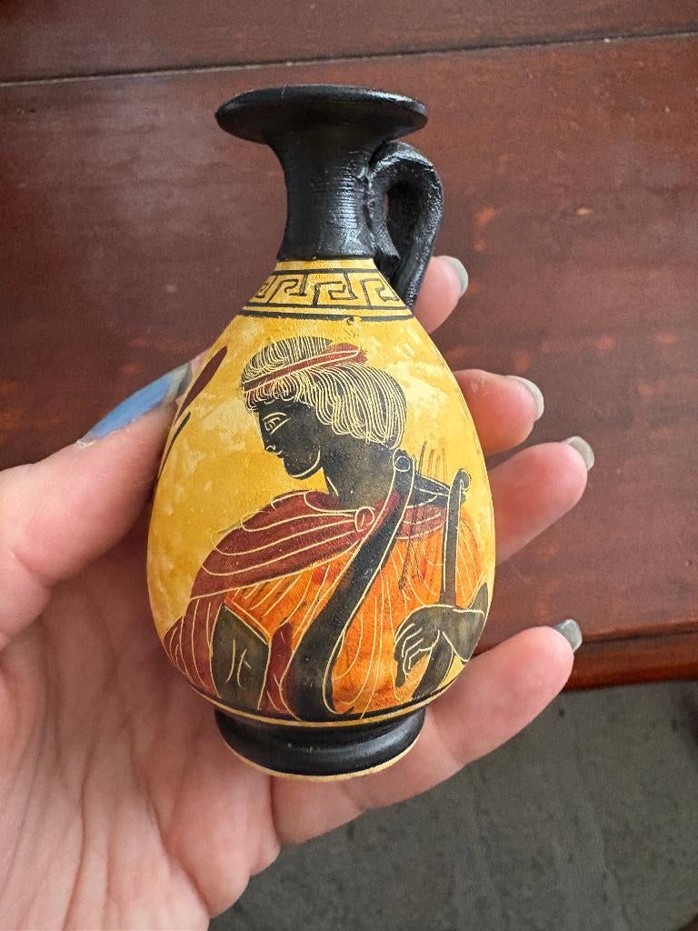 Mini decoratie vaasje Egyptische stijl, Ophalen of Verzenden