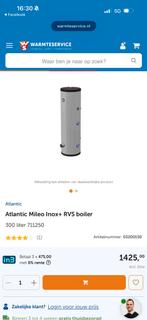 Atlantic mileo boiler 300 liter, Ophalen, Zo goed als nieuw