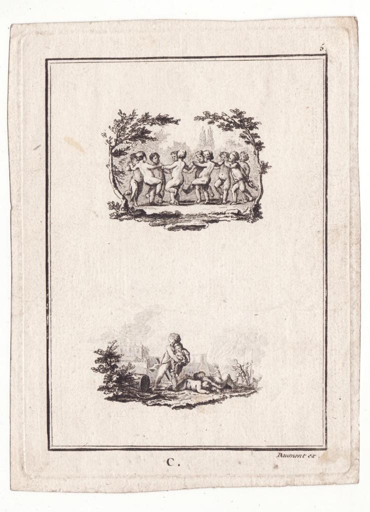 Daumont oude ets /gravure kinderen / Baron Maarten, Verzenden