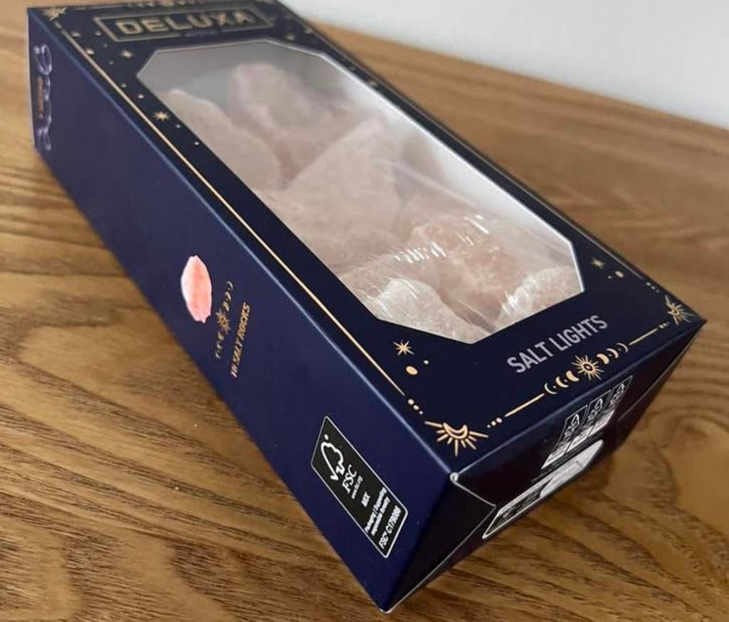 Zoutsteen lampjesslinger Nieuw!, Ophalen of Verzenden, Nieuw, Minder dan 50 cm