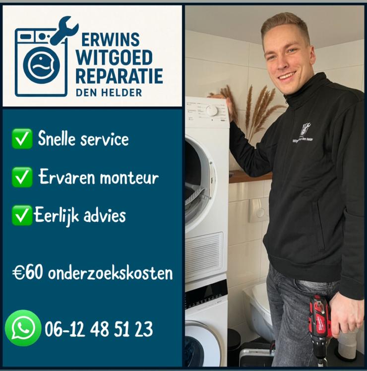 Witgoed reparatie Den Helder | Snel & Betrouwbaar