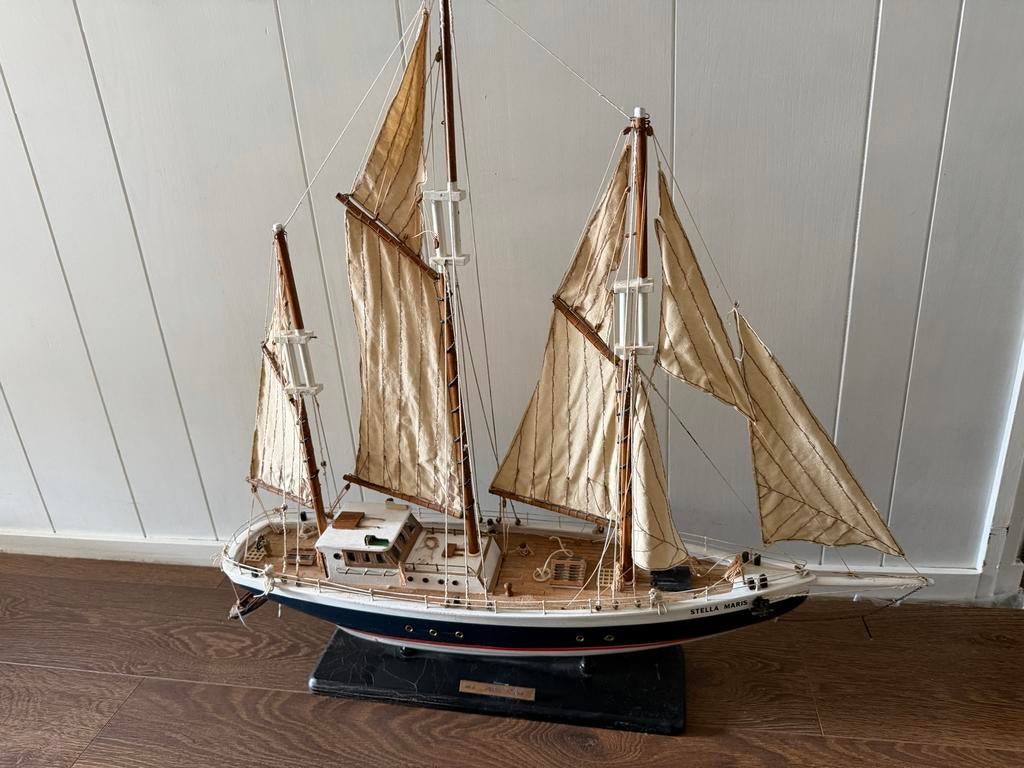 Gedetailleerd scheepsmodel 'Stella Maris' - Zeilschip, Hobby en Vrije tijd, Modelbouw | Boten en Schepen, Gebruikt, Groter dan 1:32