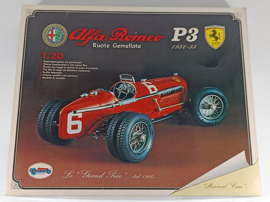 Revival Cars Alfa Romeo P3 1932-35 Ruote Gemellate 1:20, Hobby en Vrije tijd, Modelbouw | Auto's en Voertuigen, Zo goed als nieuw