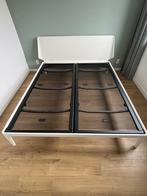 Bed Auping Essential wit + hoofdbord + twee spiraalbodems, Huis en Inrichting, Ophalen, Gebruikt, Tweepersoons, 180 cm