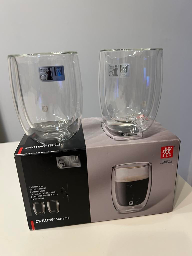 2x Zwilling Dubbelwandig glas nieuw, Ophalen of Verzenden, Zo goed als nieuw