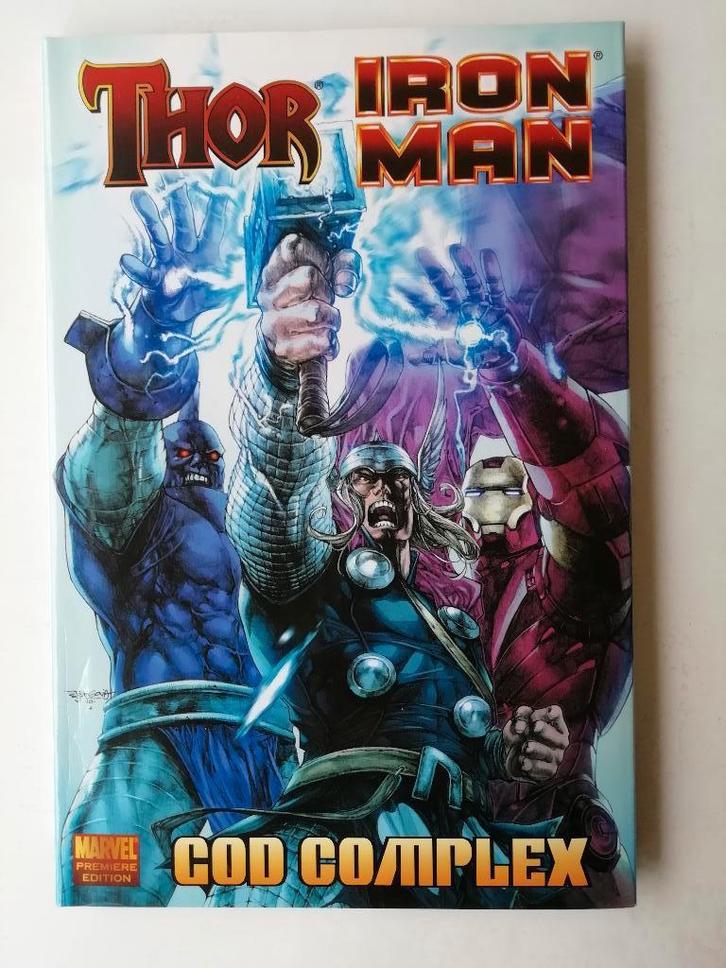 Thor / Iron Man: God complex HC, Boeken, Strips | Comics, Zo goed als nieuw, Meerdere comics, Amerika, Ophalen of Verzenden