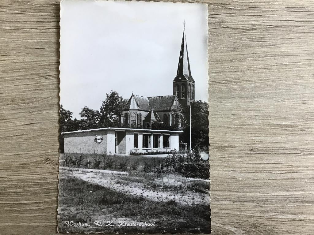 Workum R.K Kleuterschool 1972, Verzenden, 1960 tot 1980, Gelopen, Friesland