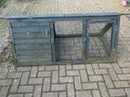 Konijnen/cavia ren met nachthok, Dieren en Toebehoren, Knaagdieren en Konijnen | Hokken en Kooien, Ophalen of Verzenden, 90 cm of meer