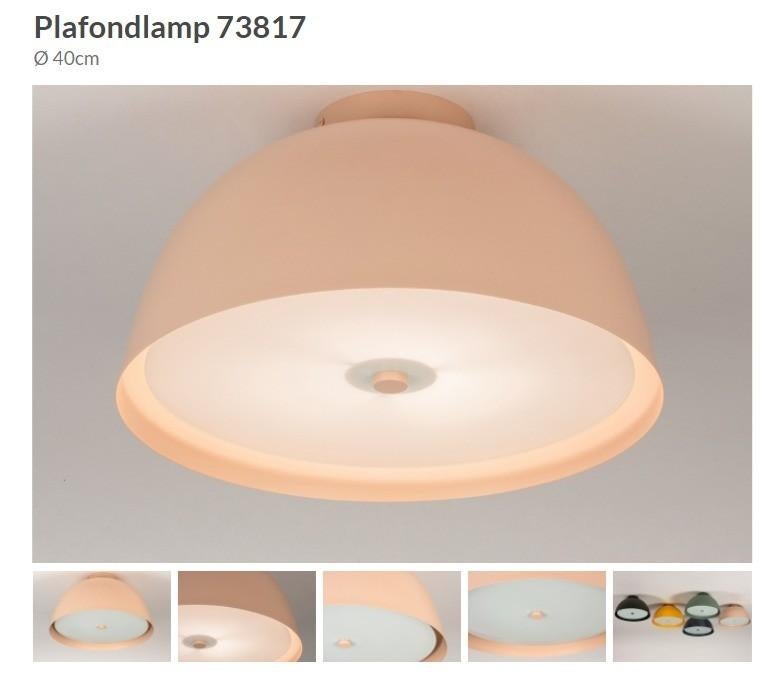 4X Roze plafondlamp nieuw, Ophalen of Verzenden, Zo goed als nieuw