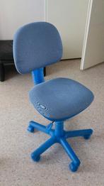 Verstelbare bureaustoel blauw, Ophalen, Zo goed als nieuw, Blauw, Bureaustoel