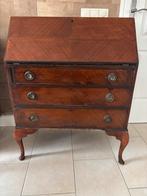 Engels Victoriaans Secretaire met 3 Lades, Huis en Inrichting, Ophalen of Verzenden, Gebruikt