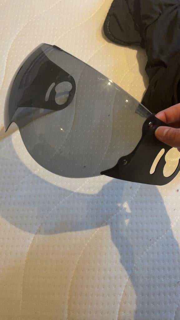 Vizier boxerhelm v8, Fietsen en Brommers, Brommerhelmen, Ophalen, Zo goed als nieuw