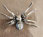 Prachtige Broche met diamantjes, Sieraden, Tassen en Uiterlijk, Broches, Verzenden, Zilver, Overige materialen, Met kristal