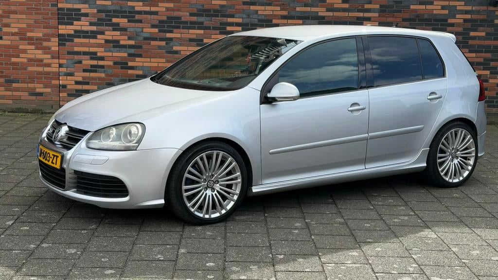 Volkswagen Golf 3.2 V6 184KW  r32 5D DSG 2006, Auto's, USB, Zwart, 3189 cc, Leder