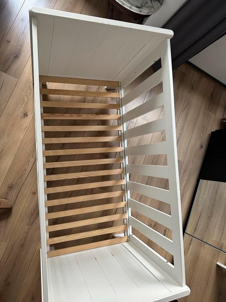 Ledikant Happy Baby 60x120 wit, Kinderen en Baby's, Babywiegjes en Ledikanten, Gebruikt, Ledikant, Ophalen