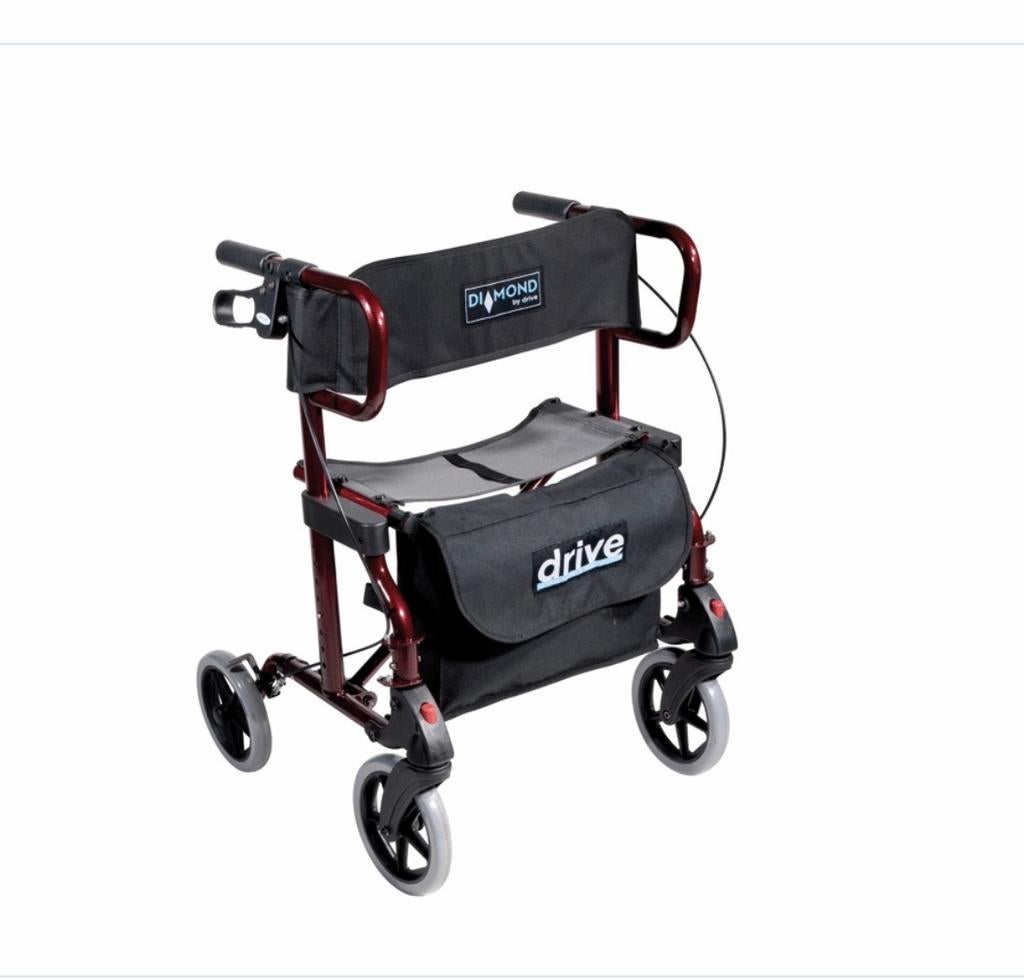 Rollator-rolstoel combi. -diamond deluxe-, Diversen, Ophalen of Verzenden, Opvouwbaar, Zo goed als nieuw