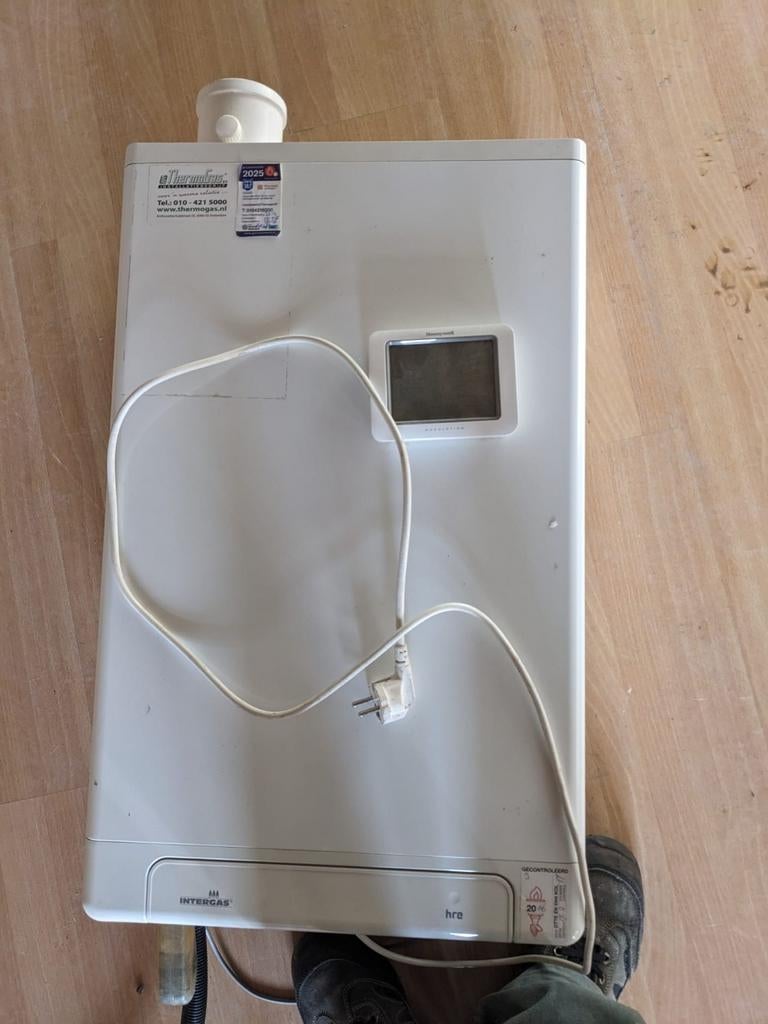 Intergas HRE 36/30 CV-ketel met thermostaat (2014), Doe-het-zelf en Verbouw, Verwarming en Radiatoren, Ophalen, 30 tot 80 cm, Gebruikt