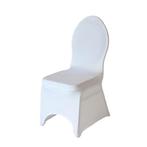 60x Stoelhoes stretch wit, Ophalen, Gebruikt, Wit, Overige typen