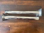 Chrome ronde onderzet poten lengte 30 cm, Ophalen, Tafelpoot, Minder dan 50 cm, Gebruikt