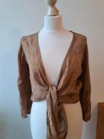 Berawi top/blouse jacquard stof, Maat 38/40 (M), Bruin, Ophalen of Verzenden, Zo goed als nieuw