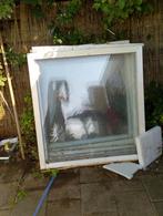 Gratis 5 kozijnen met enkel glas, Doe-het-zelf en Verbouw, Glas en Ramen, Ophalen of Verzenden, Gebruikt, 80 tot 120 cm, Gevelraam of Ruit
